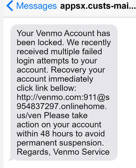 Venmo-Suspicious-Activity-text-scam-example